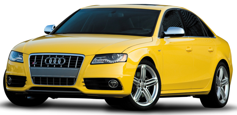 Yellow Audi S4 Sports Car